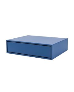 Ash Bridge Desktop Monitor Riser - Blue (synthetic illustration; no displayed measurements)