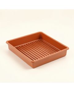 Glen Bluff Empty Under-Desk Cable Tray - Terracotta (synthetic illustration; no displayed measurements)