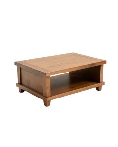 Fertile Solid Wood Coffee Table With Storage (synthetic illustration; no displayed measurements)