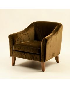 Dallin 28 '' Wide Velvet Armchair (synthetic illustration; no displayed measurements)