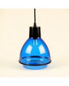 Gearoid 4.5 '' H X 3.25 '' W Glass Empire Pendant Shade ( Screw On ) In Blue (synthetic illustration; no displayed measurements)