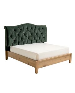 Bittinger Nail Button Tufted Wingback Upholstered Standard Bed (synthetic illustration; no displayed measurements)