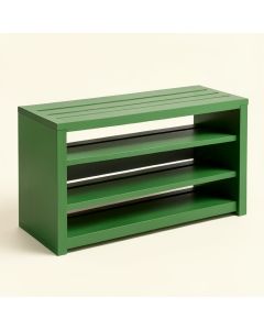 Clay Bluff Shoe Storage Bench - Green (synthetic illustration; no displayed measurements)
