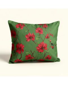 Amarillo Hummingbird Blossom Garden Rectangular Pillow Cover (synthetic illustration; no displayed measurements)