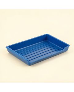 Cliff Fold Empty Under-Desk Cable Tray - Blue (synthetic illustration; no displayed measurements)
