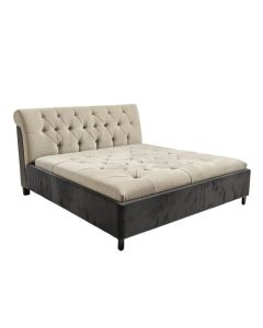 Rensselear Tufted Upholstered Low Profile Storage Platform Bed