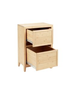Sage Dale Freestanding Pull-Out Hamper Cabinet - Beige