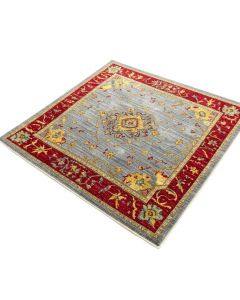 Harrison Power Loom Gray/Red/Yellow Rug (synthetic illustration; no displayed measurements)