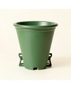 Stone Dale Empty Railing Planter With Integral Brackets - Green (synthetic illustration; no displayed measurements)
