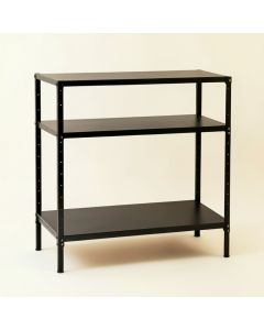 Fern Crest Empty Seed-Starting Shelving Unit Without Lights - Black (synthetic illustration; no displayed measurements)