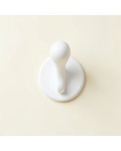 Oak Canyon Wall-Mounted Robe Hook - White (synthetic illustration; no displayed measurements)
