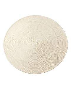 Dawn Bend Round Area Rug - Cream