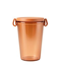 Ridge Arc Storage Canister With Lid - Terracotta