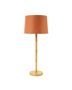 Shore Arc Floor Lamp With A Plain Fabric Shade - Terracotta (synthetic illustration; no displayed measurements)