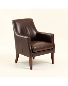 Nuvola Genuine Leather Upholstered Dining Chair (synthetic illustration; no displayed measurements)