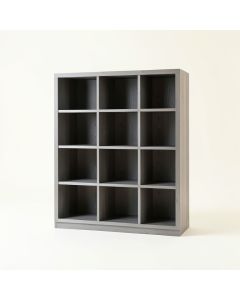 Oak Falls Freestanding Bookcase - Gray (synthetic illustration; no displayed measurements)