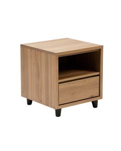Theron Solid Wood End Table With Storage