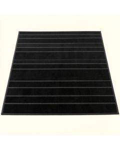 Fern Branch Rectangular Outdoor Rug - Black (synthetic illustration; no displayed measurements)