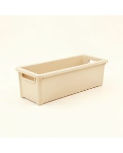 River Dale Narrow Outdoor Storage Bench - Beige (synthetic illustration; no displayed measurements)