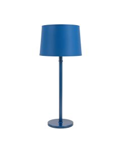 Ridge Brook Floor Lamp With A Plain Fabric Shade - Blue (synthetic illustration; no displayed measurements)