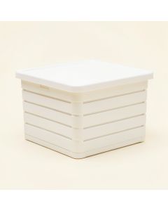 Summit Dale Closed Outdoor Storage Box - White (synthetic illustration; no displayed measurements)
