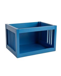 Dawn Crest Empty Furniture-Style Pet Crate - Blue