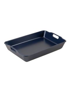 Elm Bend Serving Tray - Navy (synthetic illustration; no displayed measurements)