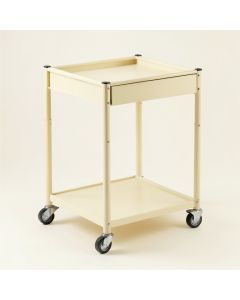 Shore Dell Empty Rolling Workshop Cart - Cream (synthetic illustration; no displayed measurements)