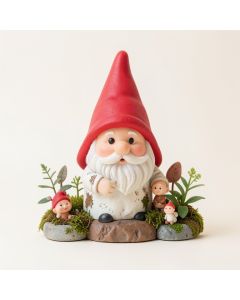Gnome 7 Piece Fairy Garden Set (synthetic illustration; no displayed measurements)