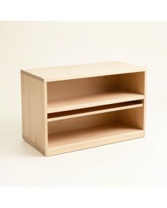 Ridge Bluff Low Bookcase - Beige (synthetic illustration; no displayed measurements)