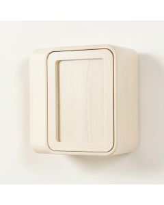 Rowan Crest Wall-Mounted Entry Cabinet - Ivory (synthetic illustration; no displayed measurements)