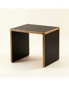 Heath Arc Small Writing Desk - Black (synthetic illustration; no displayed measurements)