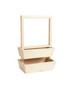 Maple Bend Empty Vertical Garden Frame - Ivory