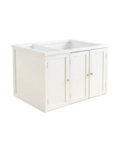 Alder Brook Empty Furniture-Style Litter Enclosure - White