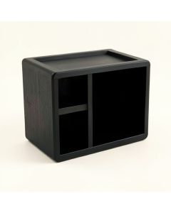 Fern Arc Low Toy Storage Unit - Black (synthetic illustration; no displayed measurements)