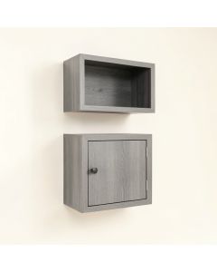Holly Bluff Wall-Mounted Entry Cabinet - Gray (synthetic illustration; no displayed measurements)