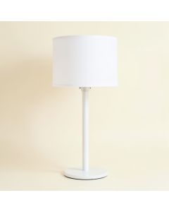 Laurel Bluff Floor Lamp With A Plain Fabric Shade - White (synthetic illustration; no displayed measurements)