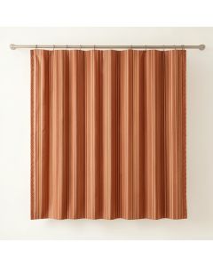 Ridge Dale Shower Curtain Hanging Flat From A Plain Rod - Terracotta (synthetic illustration; no displayed measurements)