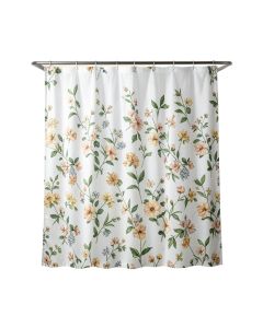Medina Ivy Vinyl Floral Single Shower Curtain