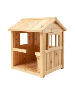 Discovery Nature 52.4 '' X 79.1 '' Solid Wood Playhouse