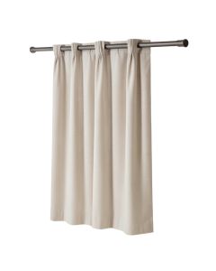 Okeelanta Washed Casual Solid Semi-Sheer Tab Top Single Curtain Panel