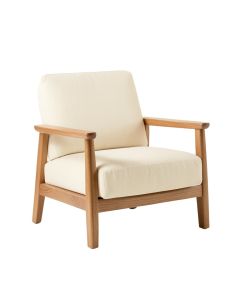 Glen Branch Upholstered Armchair - Ivory (synthetic illustration; no displayed measurements)