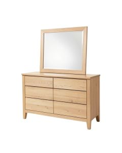 Lesley 8 Drawer Double Dresser With Mirror (synthetic illustration; no displayed measurements)