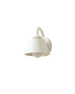 Olive Branch Wall Sconce Mounted On A Plain Wall - White (synthetic illustration; no displayed measurements)