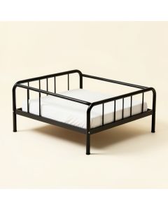 Bacquie Metal Platform Bed (synthetic illustration; no displayed measurements)
