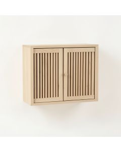 Moss Bend Wall-Mounted Entry Cabinet - Beige (synthetic illustration; no displayed measurements)