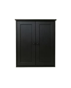 Heath Branch Wall-Mounted Laundry Cabinet - Black (synthetic illustration; no displayed measurements)
