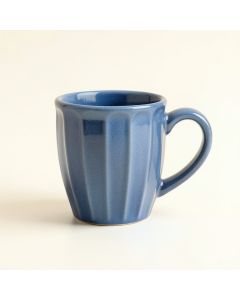 Moss Crest Ceramic Mug - Blue (synthetic illustration; no displayed measurements)