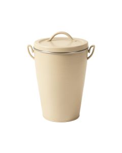 Reed Brook Storage Canister With Lid - Beige
