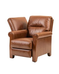 Doli 33.5 '' Wide Genuine Leather Manual Club Recliner